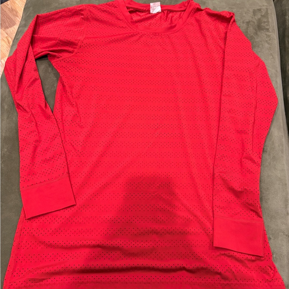 EUC Zyia Active Red Chill Long T